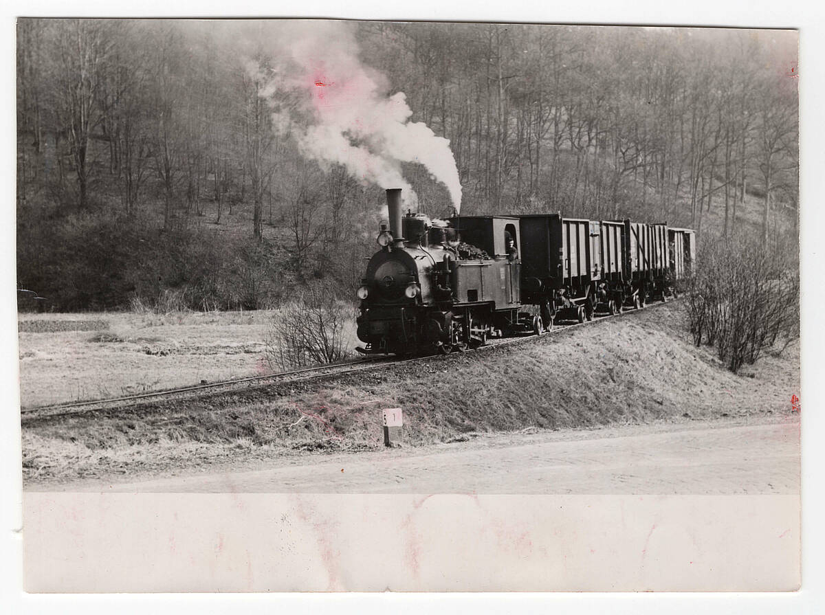 Eisenbahn im Leppetal, um 1955 – Foto: Sammlung Jürgen Woelke/LVR-Freilichtmuseum Lindlar